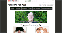 Desktop Screenshot of foredrag.sommerskov.dk